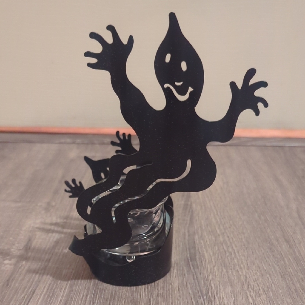 PartyLite Shadowdancers Halloween Ghost Votive Holder